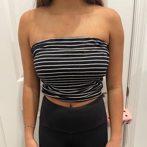 American Eagle Striped Tube Top